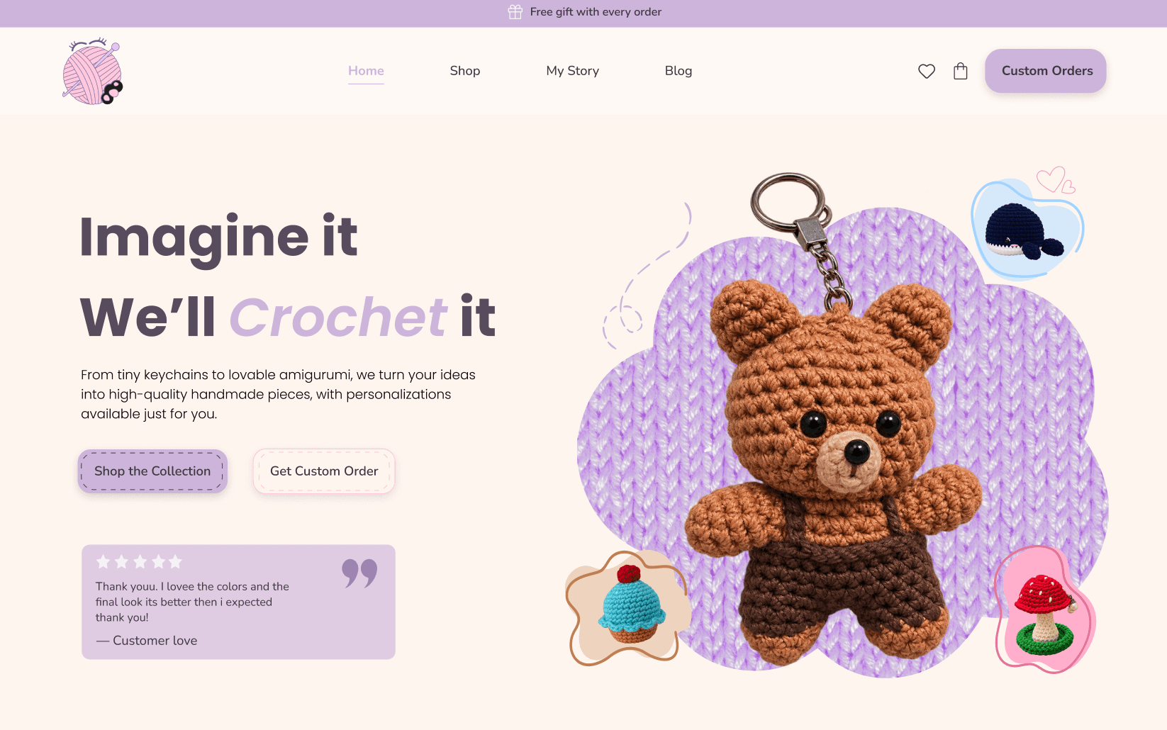 Imagine it We'll Crochet it shop website